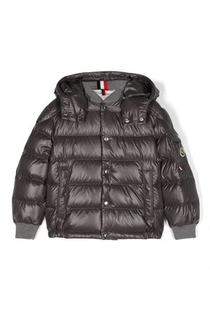 bomber in piuma d'oca grigio MONCLER KIDS | J29541A00018595ZJ918